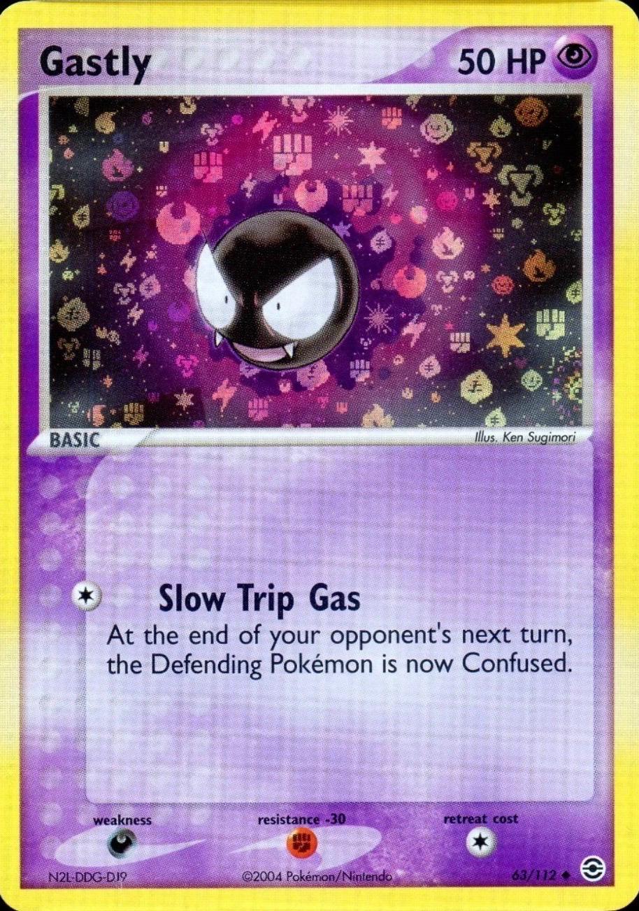 Fire Red & Leaf Green Gastly [Rarity-Error-Reverse-Holo] Pokémon card